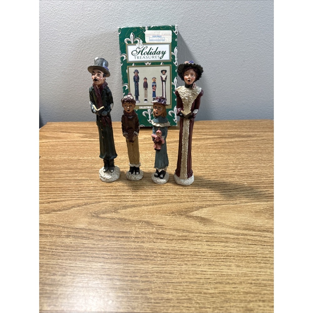 Windsor Collection‎ 4 Christmas Carolers Pencil Figurines Singing
